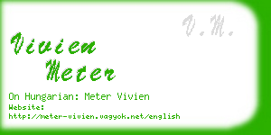 vivien meter business card